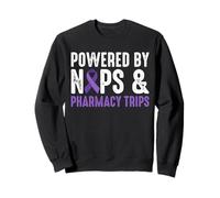Powered By Naps & Pharmacy Trips Crohn's Disease Sweatshirt