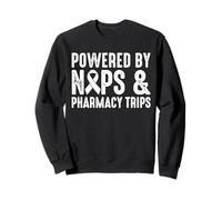 Powered By Naps & Pharmacy Trips Crohn's Disease Sweatshirt
