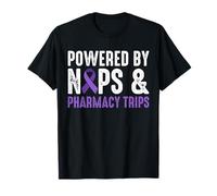 Powered by Naps & Pharmacy Trips Crohn's Disease T-Shirt