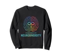 Powered By Neurodiversity Brain Autism ADHD Awareness Sweatshirt