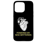 Powered By New Batteries Cardiac Recovery Surgery Patient Case for iPhone 15 Pro Max