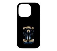 Powered by Night Shift Energy Nurse Doctor Worker Case for iPhone 14 Pro