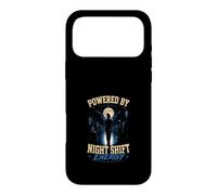 Powered by Night Shift Energy Nurse Doctor Worker Case for iPhone 17 Pro Max