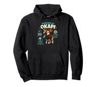 Powered By Okapi Blue Tongue Wild Facts Design Pullover Hoodie