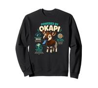 Powered By Okapi Blue Tongue Wild Facts Design Sweatshirt