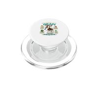 Powered By Okapi Rare Remarkable Shy Animal Fun PopSockets PopGrip for MagSafe