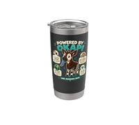 Powered By Okapi Rare Remarkable Shy Animal Fun Stainless Steel Insulated Tumbler