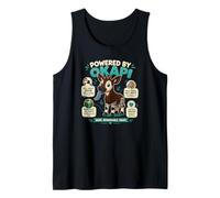 Powered By Okapi Rare Remarkable Shy Animal Fun Tank Top