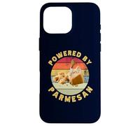 Powered By Parmesan Cheese Funny Retro Italian Food Lover Case for iPhone 16 Pro Max