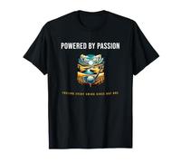 Powered By Passion Funny Golf Humor Golfer Design T-Shirt