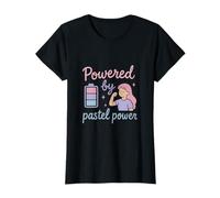 Powered by Pastel Power Feminist Empowerment Design T-Shirt
