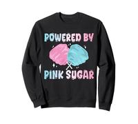 Powered By Pink Sugar Cotton Candy Lover Sweet Treat Sweatshirt