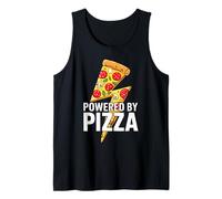 Powered by Pizza Shirt Men Women Kids Pizza Lover Maker Tank Top