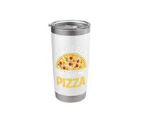 Powered by Pizza Stainless Steel Insulated Tumbler