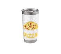 Powered By Pizza Stainless Steel Insulated Tumbler