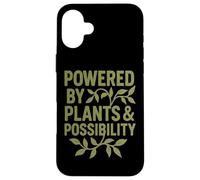 Powered by Plants and Possibility Case for iPhone 16 Plus