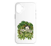 Powered By Plants Cat Houseplant Plant Lover Gardening Case for iPhone 16 Plus