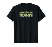 Powered by Plants Vegan Lifestyle Botanical Design T-Shirt