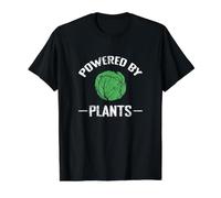 Powered By Plants Vegan Vegetarian Power Value Graphic T-Shirt, Men, Black, S