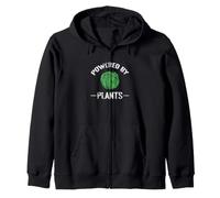 Powered By Plants Vegan Vegetarian Power Zip Hoodie