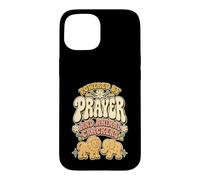 Powered By Prayer And Animal Crackers Church Nursery Case for iPhone 15
