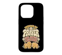Powered By Prayer And Animal Crackers Church Nursery Case for iPhone 15 Pro