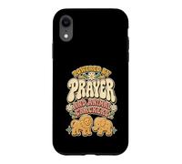 Powered By Prayer And Animal Crackers Church Nursery Case for iPhone XR