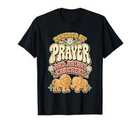 Powered By Prayer and Animal Crackers Church Nursery T-Shirt