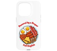 Powered By Proper Full English Breakfast Funny Food Case for iPhone 15 Pro