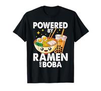 Powered by Ramen and Boba Ramen Boba Bubble Tea T-Shirt