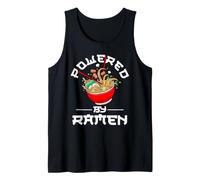 Powered by Ramen Funny Bowl of Noodles with Chopsticks Tank Top