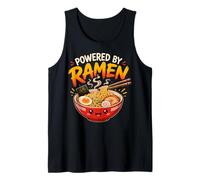 Powered by Ramen Kawaii Anime Noodle Bowl Graphic Tank Top