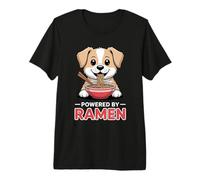 Powered by Ramen Noodle Lover Dog Premium T-Shirt