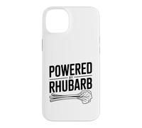 Powered By Rhubarb Funny Vegan Plant-Based Humor Case for iPhone 14 Plus