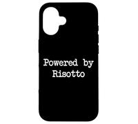 Powered by Risotto Funny Risotto Minimalist Typewriting Case for iPhone 16