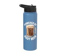 Powered by Root Beer Stainless Steel Insulated Water Bottle