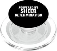 Powered by Sheer Determination PopSockets PopGrip for MagSafe