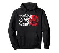 Powered By Shiko And Grit Sumo Wrestling Sumo Wrestler Pullover Hoodie