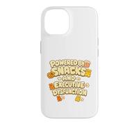 Powered By Snacks and Executive Dysfunction Case for iPhone 14