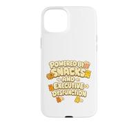 Powered By Snacks and Executive Dysfunction Case for iPhone 15 Plus
