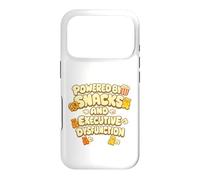 Powered By Snacks and Executive Dysfunction Case for iPhone 17 Pro
