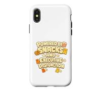 Powered By Snacks and Executive Dysfunction Case for iPhone X/XS