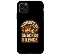 Powered By Snacks and Silence Earphones Chips Case for iPhone 11 Pro Max