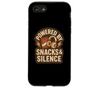 Powered By Snacks and Silence Earphones Chips Case for iPhone SE (2020) / 7/8