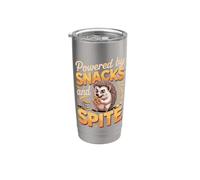 Powered by Snacks and Spite Hedgehog Pet Exotic Pet Stainless Steel Insulated Tumbler