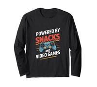 Powered by Snacks and Video Games Gamer Life Long Sleeve T-Shirt