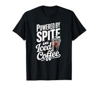 Powered by Spite and Iced Coffee Funny T-Shirt