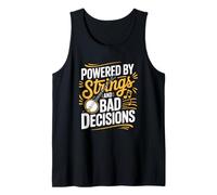 Powered by Strings and Bad Decisions Banjo Tank Top