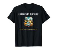 Powered By Sunshine Funny Golf Humor Golfer Design T-Shirt