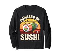 Powered by Sushi Japanese Cuisine Humor Long Sleeve T-Shirt